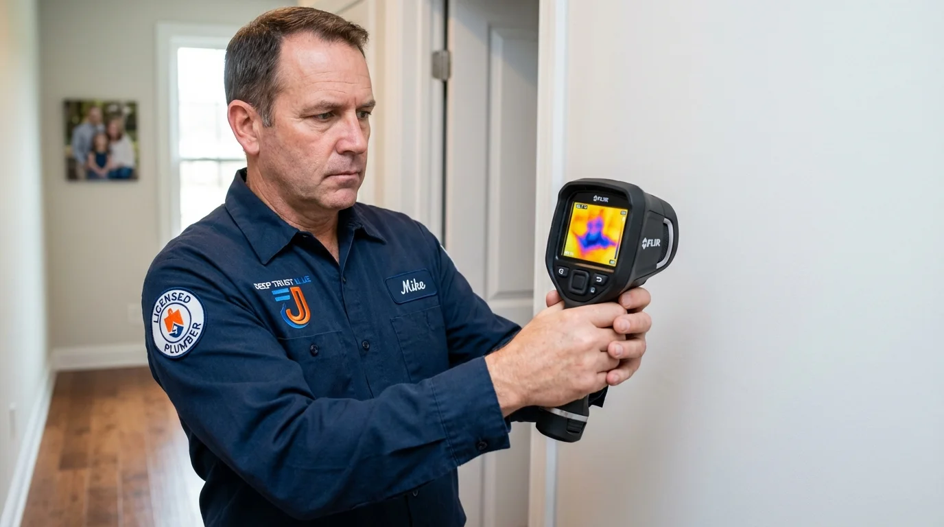 Thermal imaging leak detection by Johns Plumbing LLC in Lehigh Acres